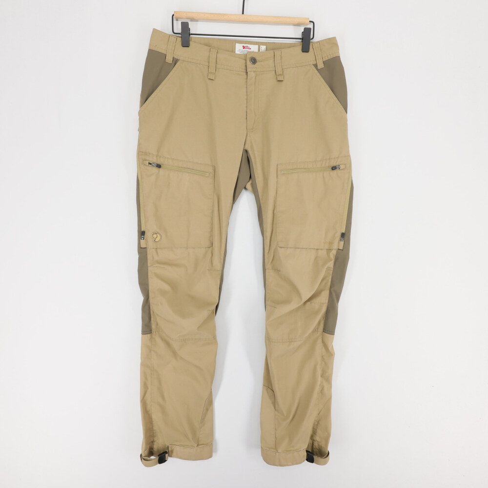 Fjallraven Abisko Lite Trekking Pants Womens 32 Beige G 1000 Outdoor Hiking